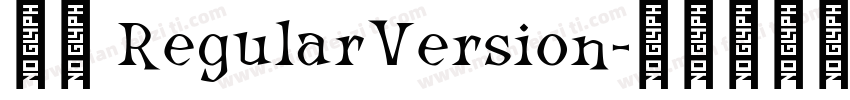 小愚 RegularVersion字体转换